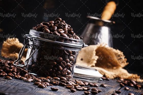 دانه های قهوه