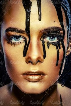 Golden face