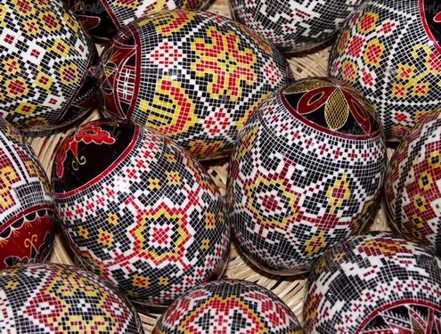 Colored eggs