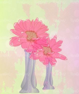 پس زمینه گل