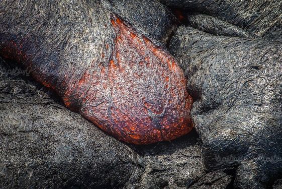 Volcanic molten material