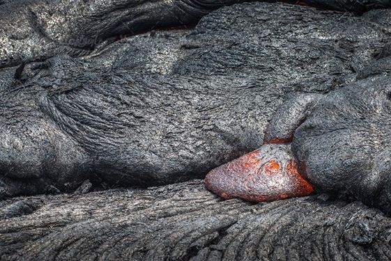Volcanic molten material