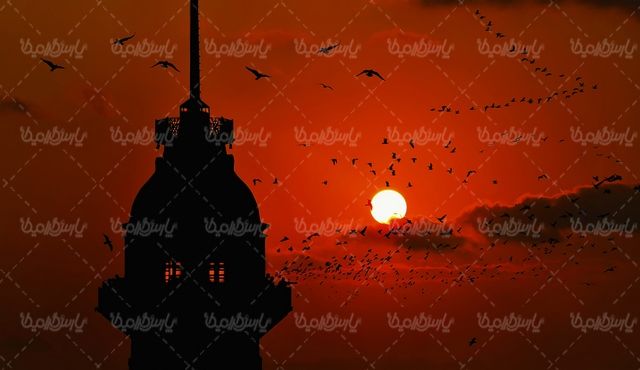 چشم انداز غروب آفتاب