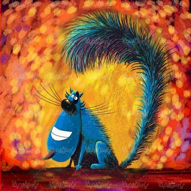 Cartoon cat