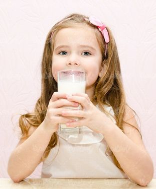 Drinking milk