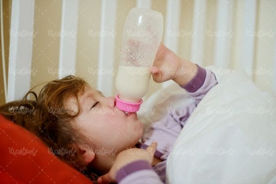 Drinking milk