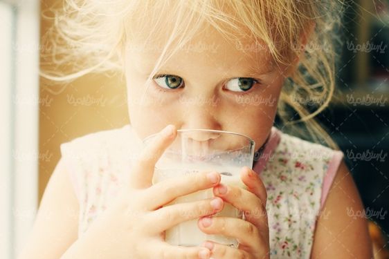 Drinking milk