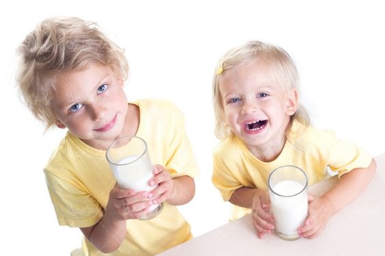 Drinking milk