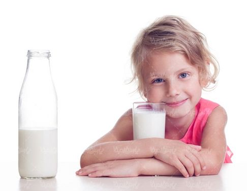 Drinking milk