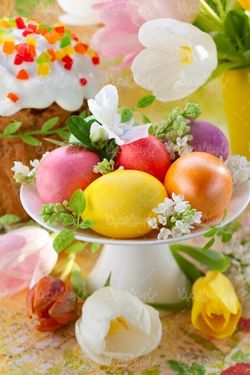 Colored eggs