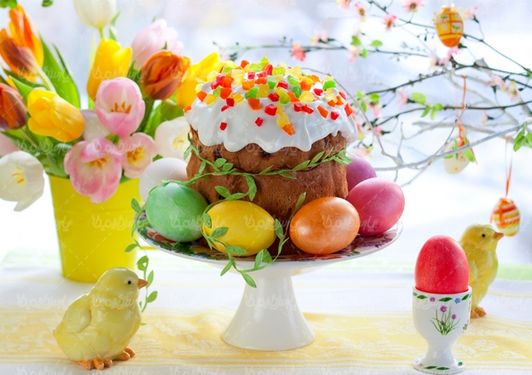 Colored eggs