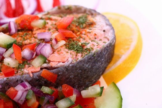 عکس با کیفیت گوشت ماهی