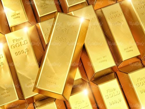 عکس با کیفیت شمش طلا