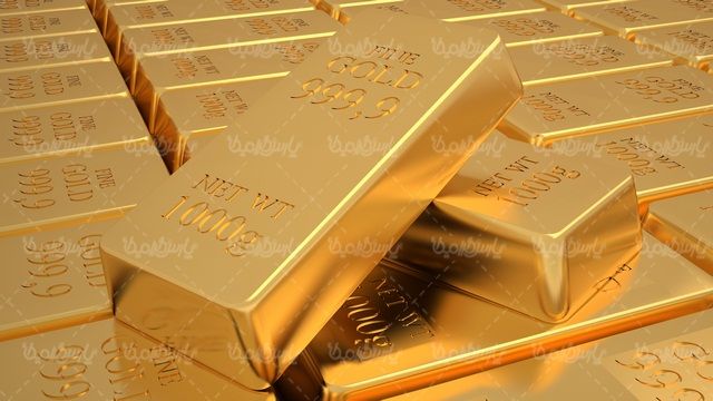 عکس با کیفیت شمش طلا