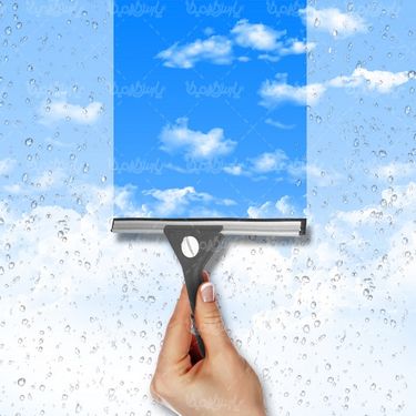 تمیز کردن قطرات آب روی شیشه