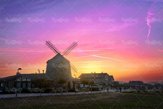 تصویر با کیفیت آسیاب بادی