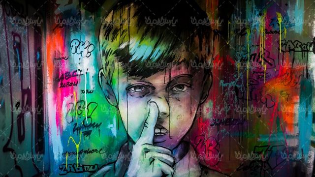 عکس با کیفیت نقاشی دیواری