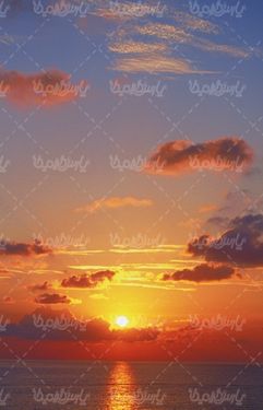 منظره زیبای غروب خورشید