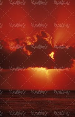 چشم انداز زیبای غروب خورشید