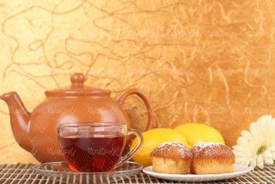 دانلود تصویر کیک و چای
