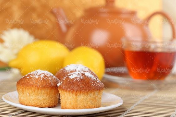 دانلود تصویر کیک و چای