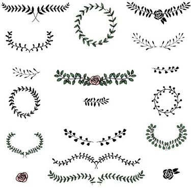 حاشیه گل و بوته