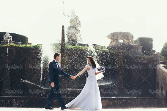 ژست عکس عروس و داماد