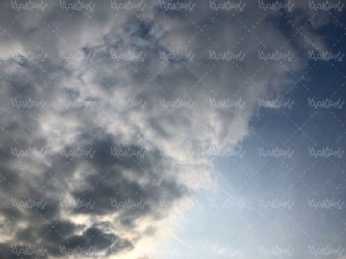 Partly cloudy sky