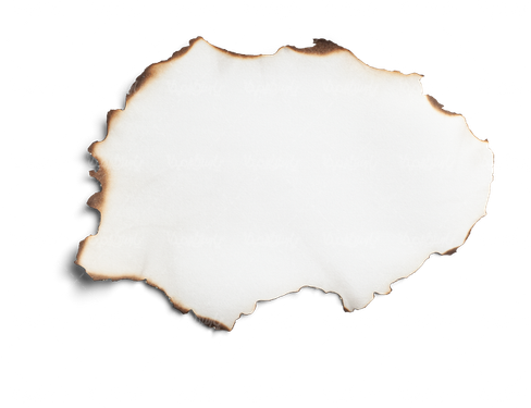 Burnt paper