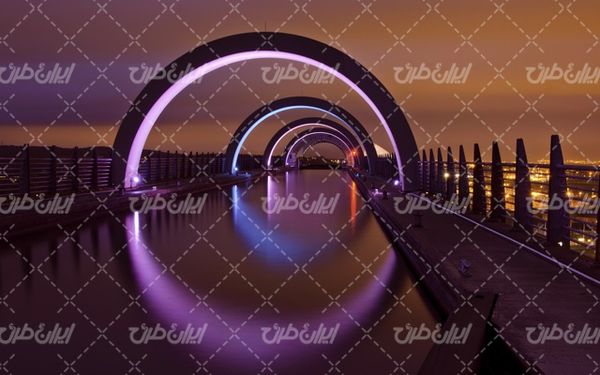 تصویر شهر در شب
