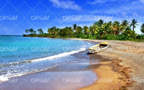 تصویر با کیفیت منظره زیبای ساحل دریا به همراه منظره و ساحل دریا