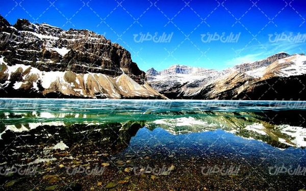 تصویر با کیفیت طبیعت زمستان به همراه منظره زیبا و طبیعت زیبای برفی