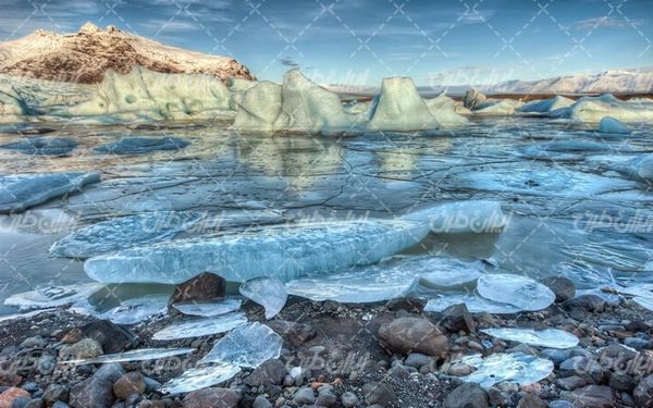 تصویر با کیفیت طبیعت زمستان به همراه منظره زیبا و طبیعت زیبای برفی