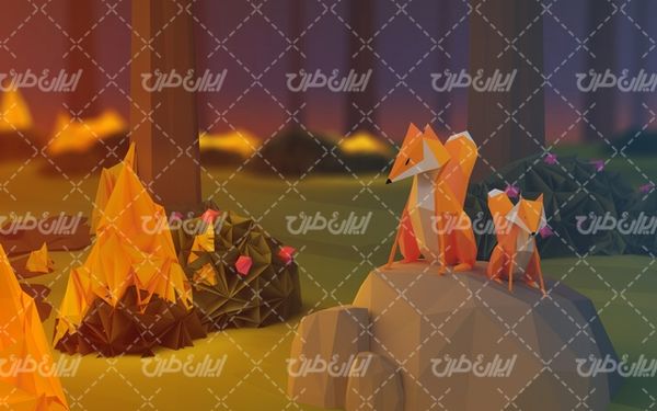 تصویر با کیفیت پس زمینه گرافیکی سه بعدی به همراه تصویر زمینه و بک گراند