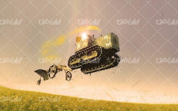 تصویر با کیفیت ماشین سنگین به همراه ماشین آلات راه سازی