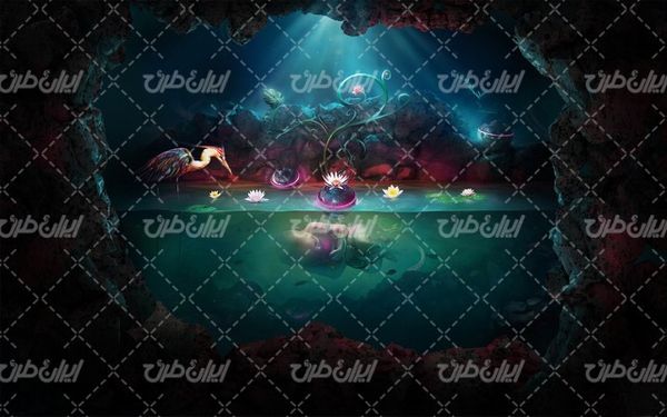 تصویر با کیفیت گل و بوته به همراه تصویر زمینه و بک گراند گرافیکی