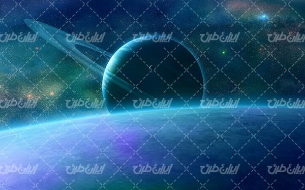 تصویر با کیفیت سیاره به همراه تصویر زمینه و بک گراند گرافیکی