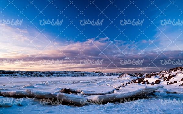 تصویر با کیفیت منظره زمستان به همراه فصل زمستان و چشم انداز طبیعت