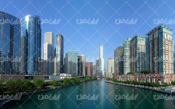 تصویر با کیفیت معماری شهری همراه با عکس شهر و ساختمان