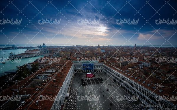 تصویر با کیفیت شهر مدرن همراه با عکس شهر و ساختمان