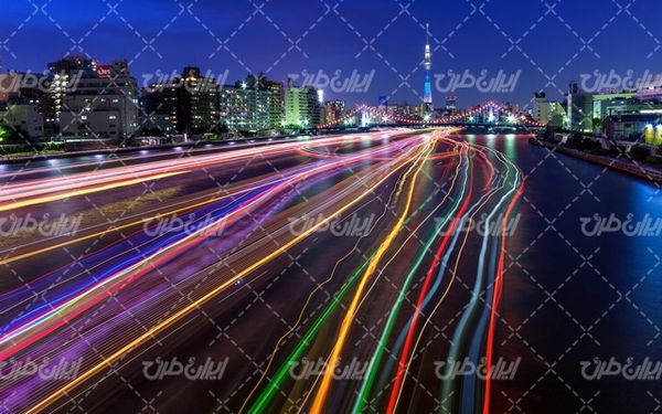 تصویر با کیفیت شهر مدرن همراه با عکس شهر و ساختمان