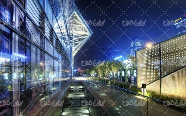 تصویر با کیفیت شهر مدرن همراه با عکس شهر و ساختمان