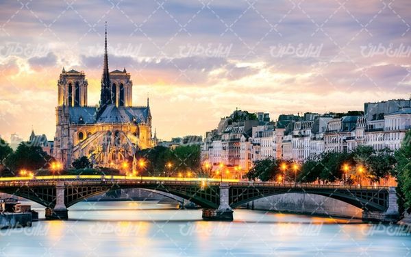 تصویر با کیفیت شهر بزرگ همراه با عکس شهر و ساختمان