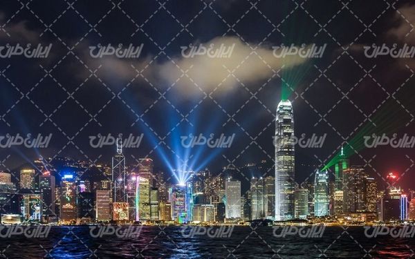 تصویر با کیفیت نمای شهر همراه با عکس شهر و ساختمان