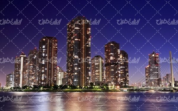 تصویر با کیفیت منظره شهر با عکس شهر و ساختمان