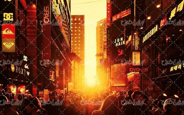تصویر با کیفیت شهر بزرگ همراه با عکس شهر و ساختمان های شهری