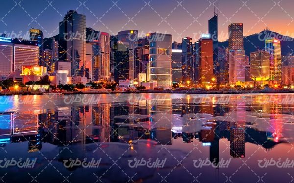 تصویر با کیفیت جاذبه توریستی همراه با عکس شهر و ساختمان های شهری