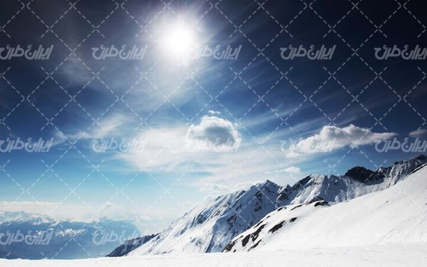 تصویر با کیفیت منظره زیبای فصل سرما به همراه برف و طبیعت برفی