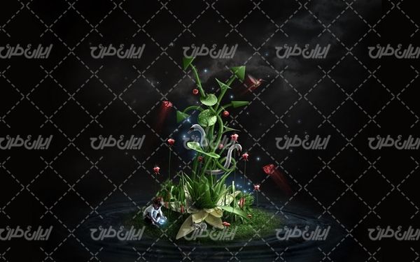تصویر با کیفیت بک گراند انتزاعی همراه با تصویر زمینه و بک گراند