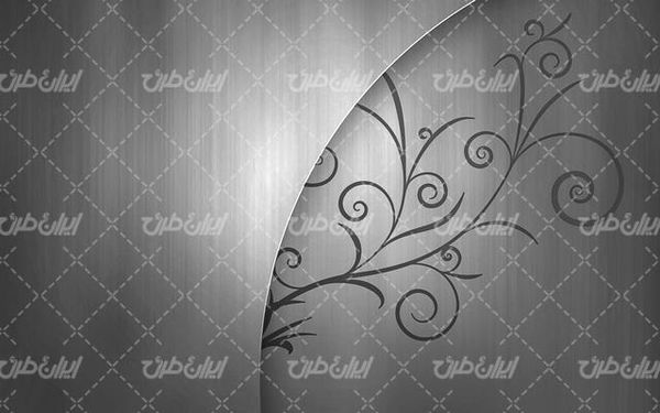 تصویر با کیفیت بک گراند نقره ای همراه با تصویر زمینه و بک گراند